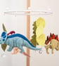 Heathered Felt Dinosaur Mobile - Image 3