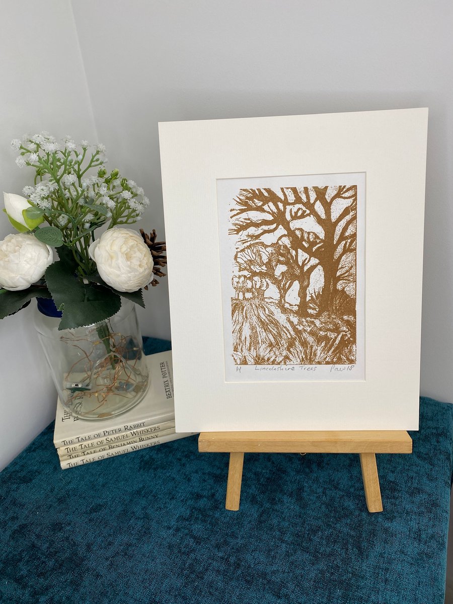 Trees - Lincolnshire Trees screen print - signed artist proof, 