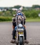 Harey Riders - Needlefelted Wool Sculpture - Hares riding a Harley Davidson - Image 3
