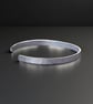 Elegant Silver Cuff Bangle - Image 4