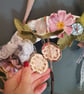 Vintage trinkets wreath, wreath, antique and vintage OOAK art wreath  - Image 3