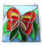 Butterfly Picture Stained Glass Suncatcher Panel Handmade - Image 1