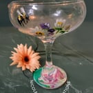 Bumble bee martini glass or cocktail glass