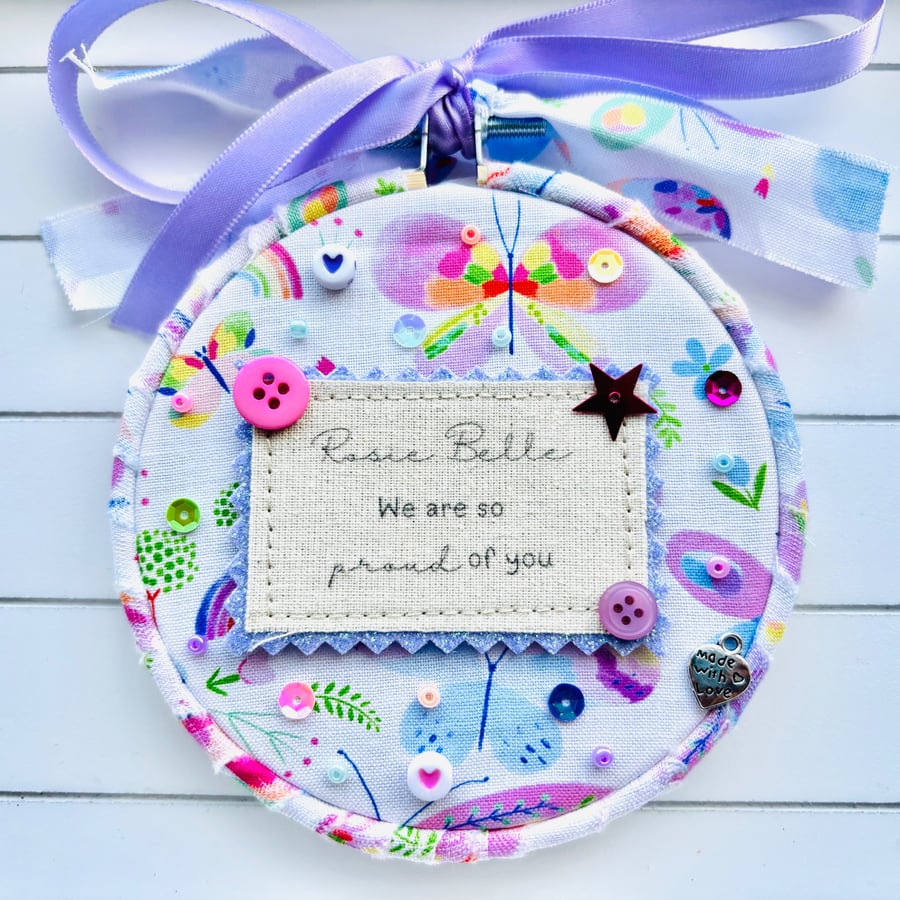 Personalised Year 6 Leavers Gift, New School Hoop,  End of Term Keepsake,