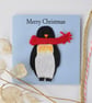 Penguin handmade Christmas card