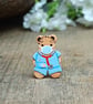 Doctor Pin, Handmade Tiny Nurse Teddy Bear Brooch, Personalised Medical Gift