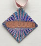 Personalised 'Name' Enamelled Copper Christmas Decoration - Image 4