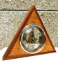 Triangular Skeleton Clock with Quartz Movement - Handmade - Image 2