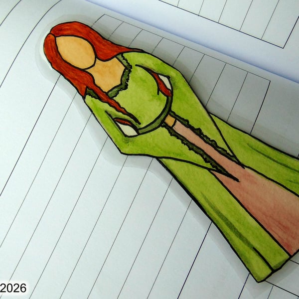 Handpainted Princess Laminated Bookmark