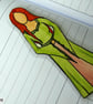 Handpainted Princess Laminated Bookmark