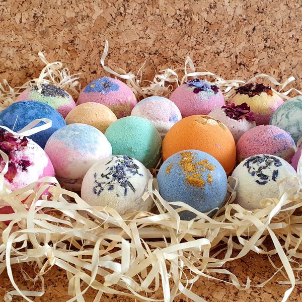  Vegan Lavender Bath Bomb Fizzy,Organic Bath bomb