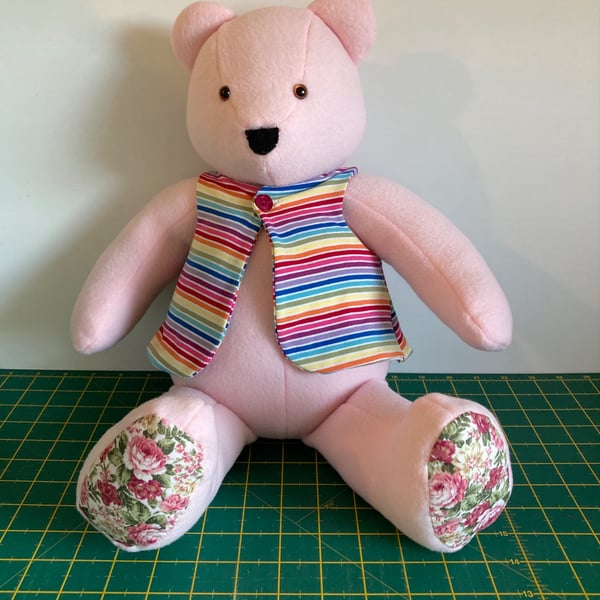 Soft and cuddly pink teddy bear. Ideal gift sure to be loved by young and old.