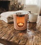 Brown Terracotta-Inspired Eco-Resin Wax Melt Burner 