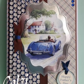 Sports Car Father's Day Card (2)