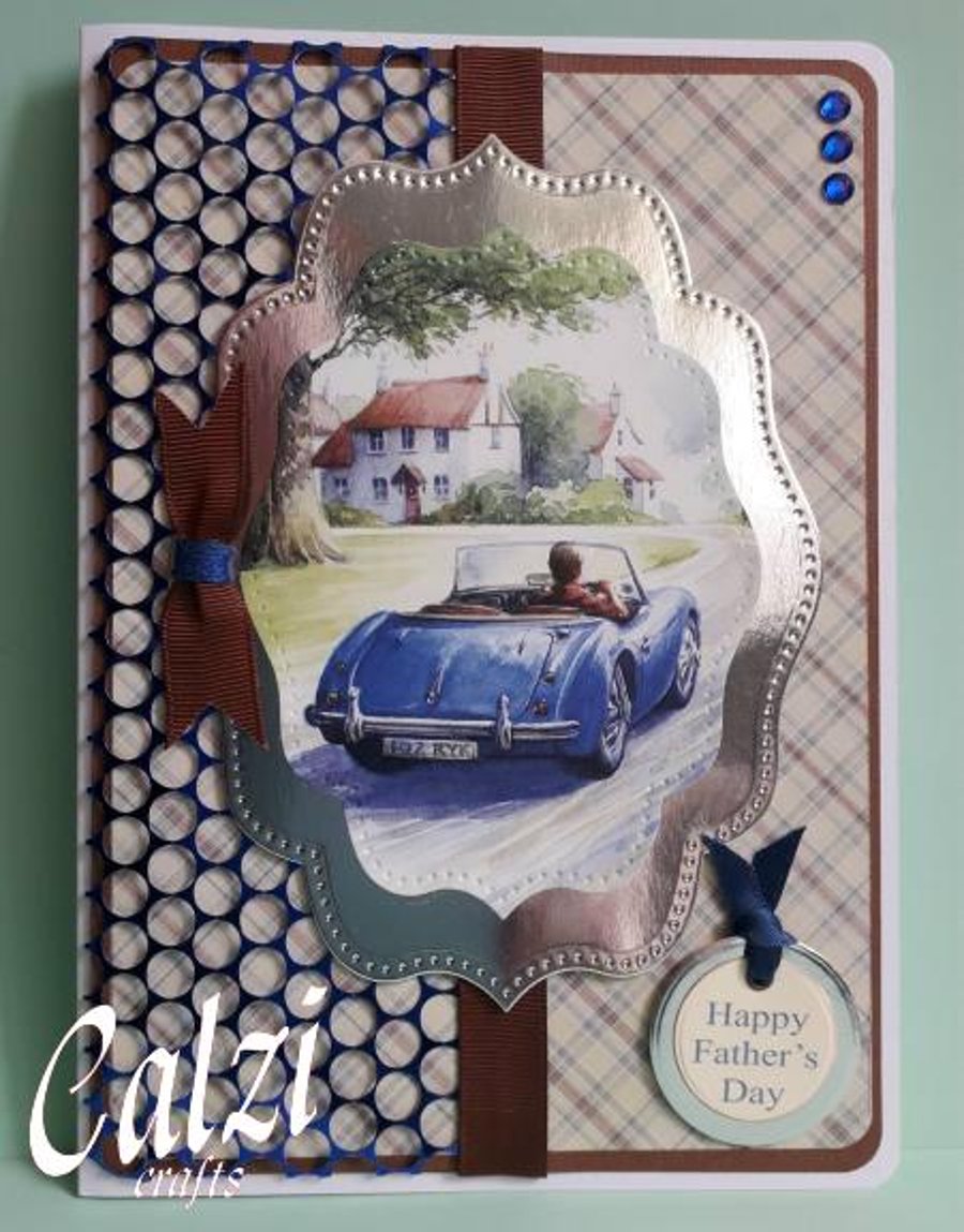 Sports Car Father's Day Card (2)