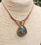 Moss Agate Macrame Gemstone Necklace  - Image 5