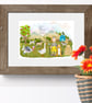 The Great Outdoors Print - art for nursery, bedroom or playroom - Image 1