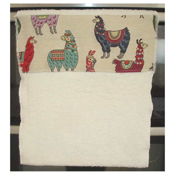 Roller Towel Rolling Oven Kitchen Tea Towel Llama Alpaca Tapestry