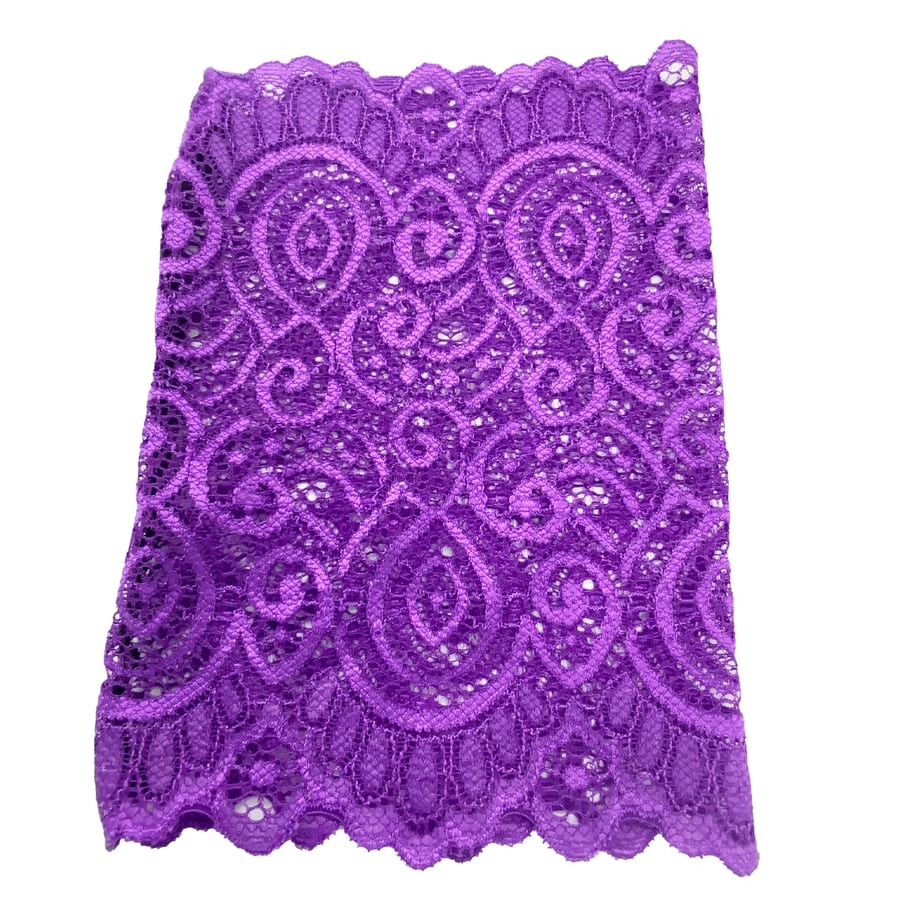 L6.5" Lace PICC Line Cover Cancer Chemo(Typ2Purple)FreeStyleLibre 