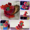 crochet coral dragon