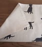 Set Of 2 Black Labrador Placemats. Natural Linen look. Dog Lovers Gift. - Image 2