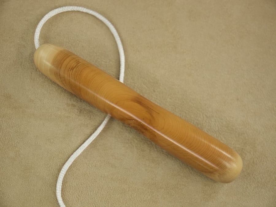 Unique hand made wood light pull pendant. LP012