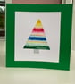 Set of 3 unique hand painted Christmas tree abstract art greeting cards  - Image 5
