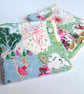 Christmas zipped purse - Pink tree, Santa or Skater, upcycled fabric - Image 1