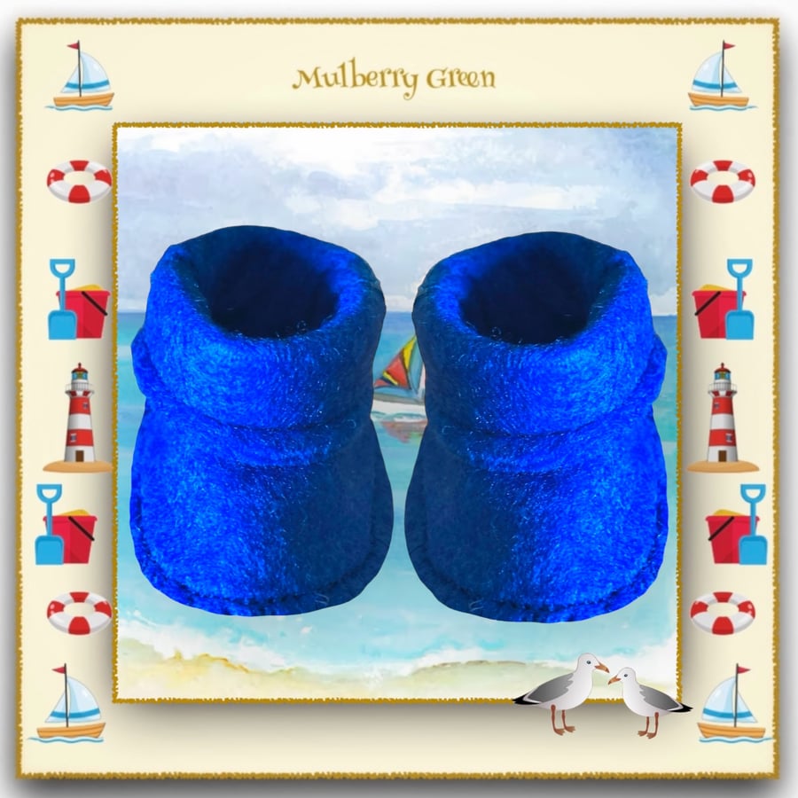 Royal Blue Ankle Boots 