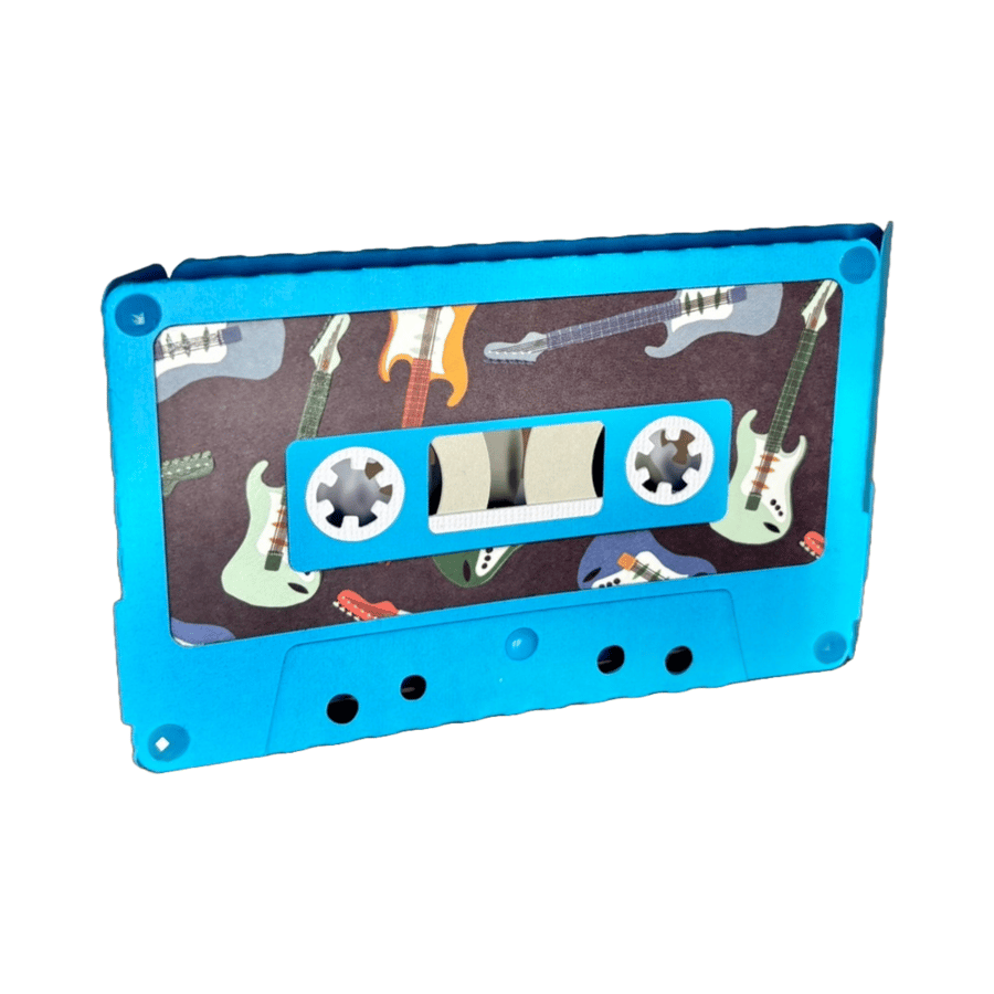 Perfectly Imperfect - 3D Retro Vintage Cassette Pop Up Card