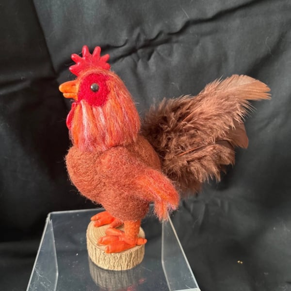 needle felt Rooster