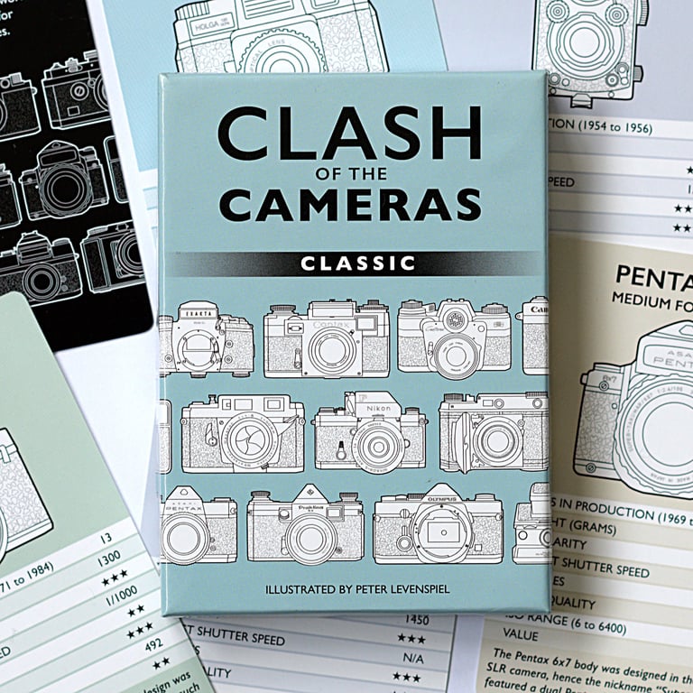 Classic Clash of the Cameras: Card game for Photogrpahy fans!