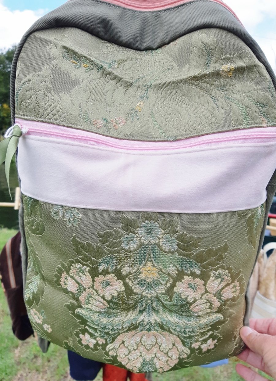 Sage green backpack