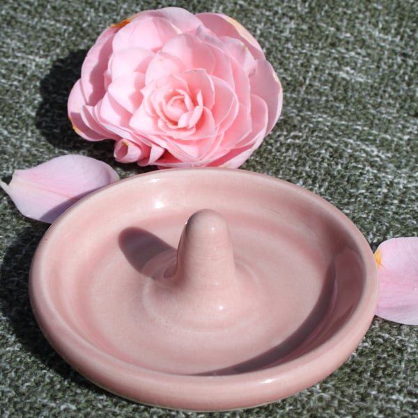 Blossom Pink Ceramic Ring Dish