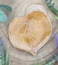 Ceramic Amber Leaf Trinket or Ring Dish