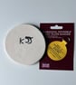 Textured Ceramic Plaque: Lion and Clover - Image 6