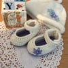 Hand Knitted Mary Jane Baby Booties