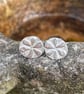 Sterling silver flower stud earrings Bloom