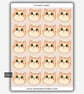 Funny Vinyl Sticker Sheet For Adults - Cute Cat Face - Image 1