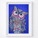 Owl Giclee Fine Art Print