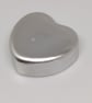 Lead-Free Pewter Heart Ingot 80g - Casting Metal or Tin Anniversary Gift