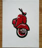 Vespa Linocut - Image 3