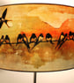 Swallows at Sunrise Drum Lampshade by Lily Greenwood - Large - 45cm - Image 7