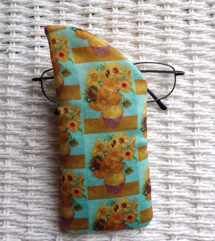 Sunflowers Glasses Case 