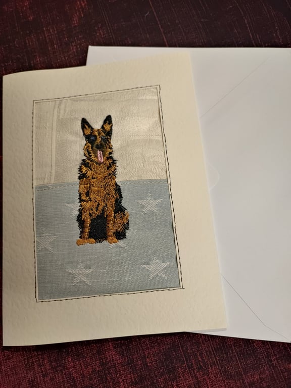 Card with Embroidery