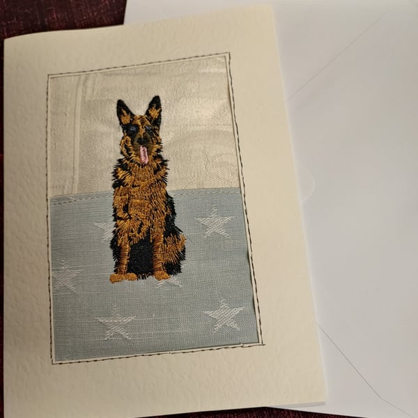 Card with Embroidery