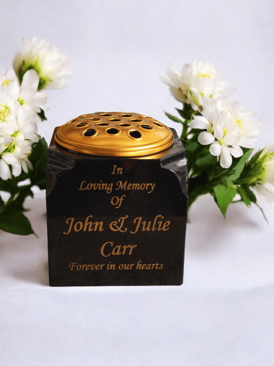 Memorial Vase  Grave Vase  Grave Rose Bowl Cemetery Vase 