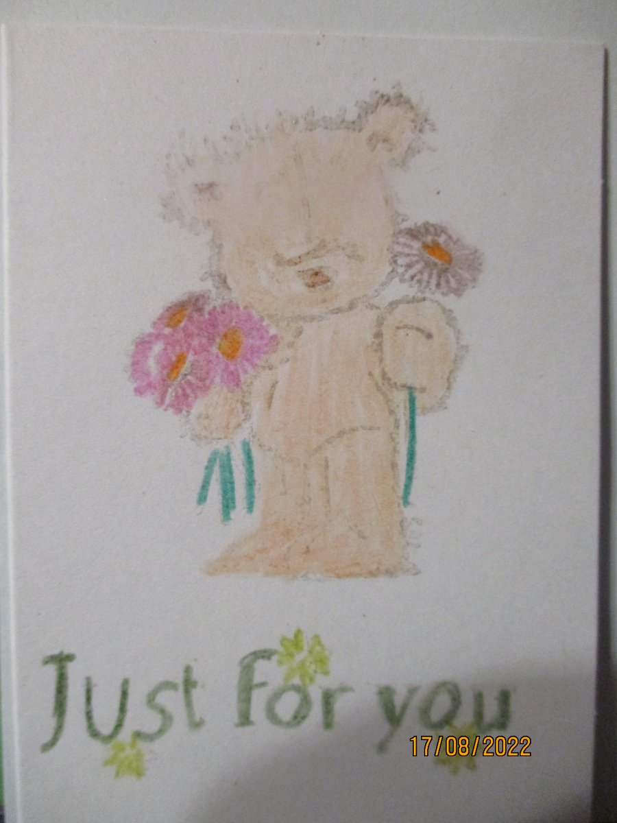 Just for You Teddy Card