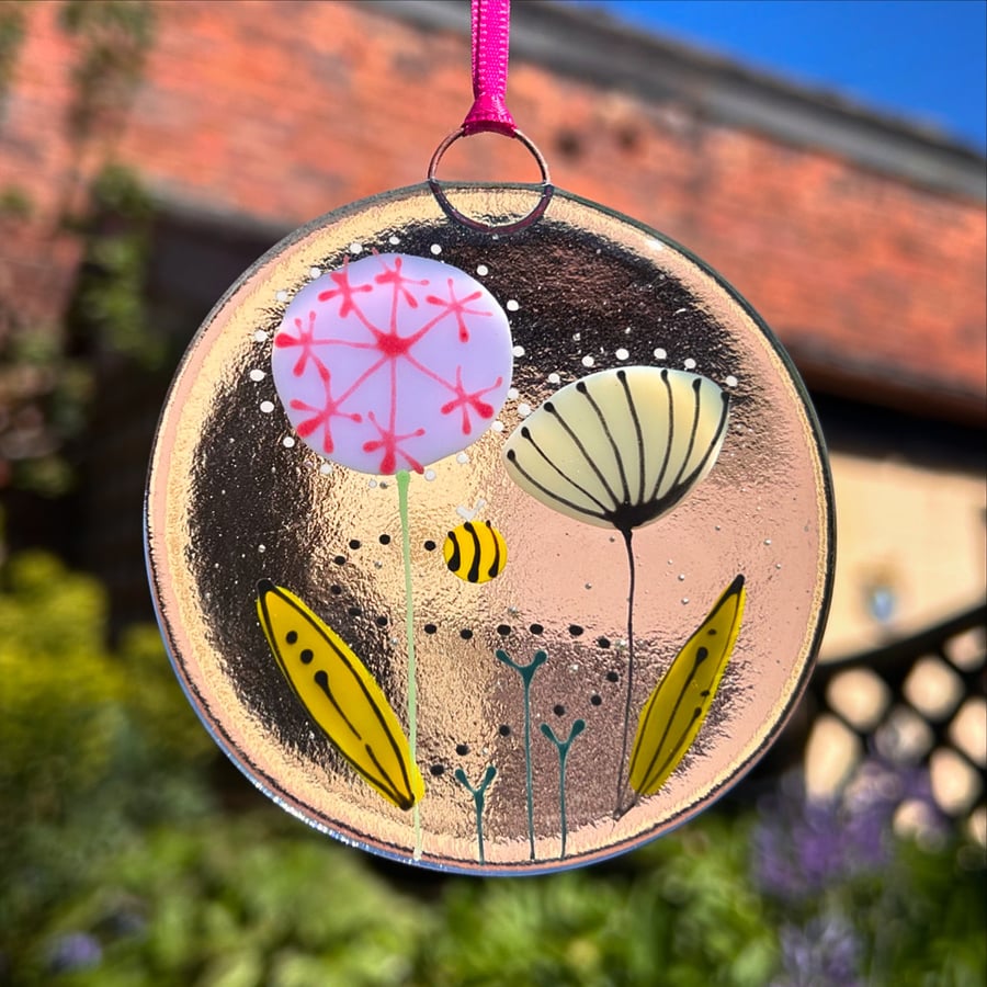 Floral suncatcher - Allium & Seed Head