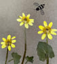 Happy Birthday Pressed Celendine card - Image 2